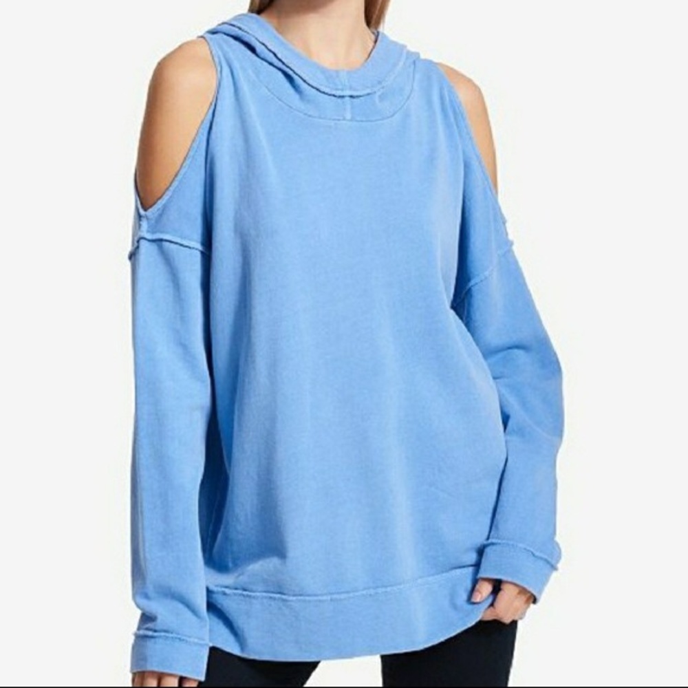 COLD SHOULDER SWEATSHIRT
